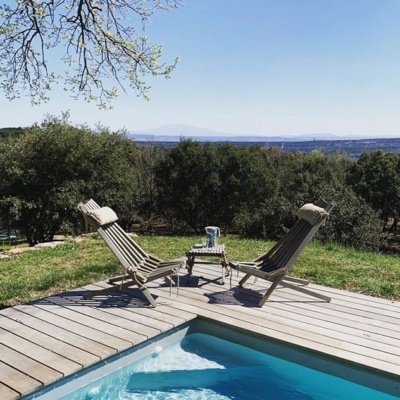 Leżaki drewniane, szare - Ecochair od Ecofurn