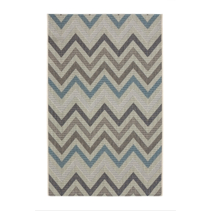 Dywan outdoor Zig Zag Blue