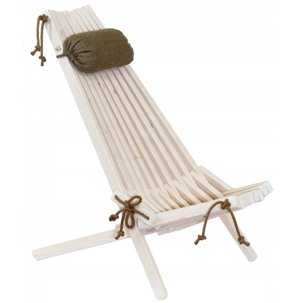 Fotel EcoChair Ecofurn Sosna Biały