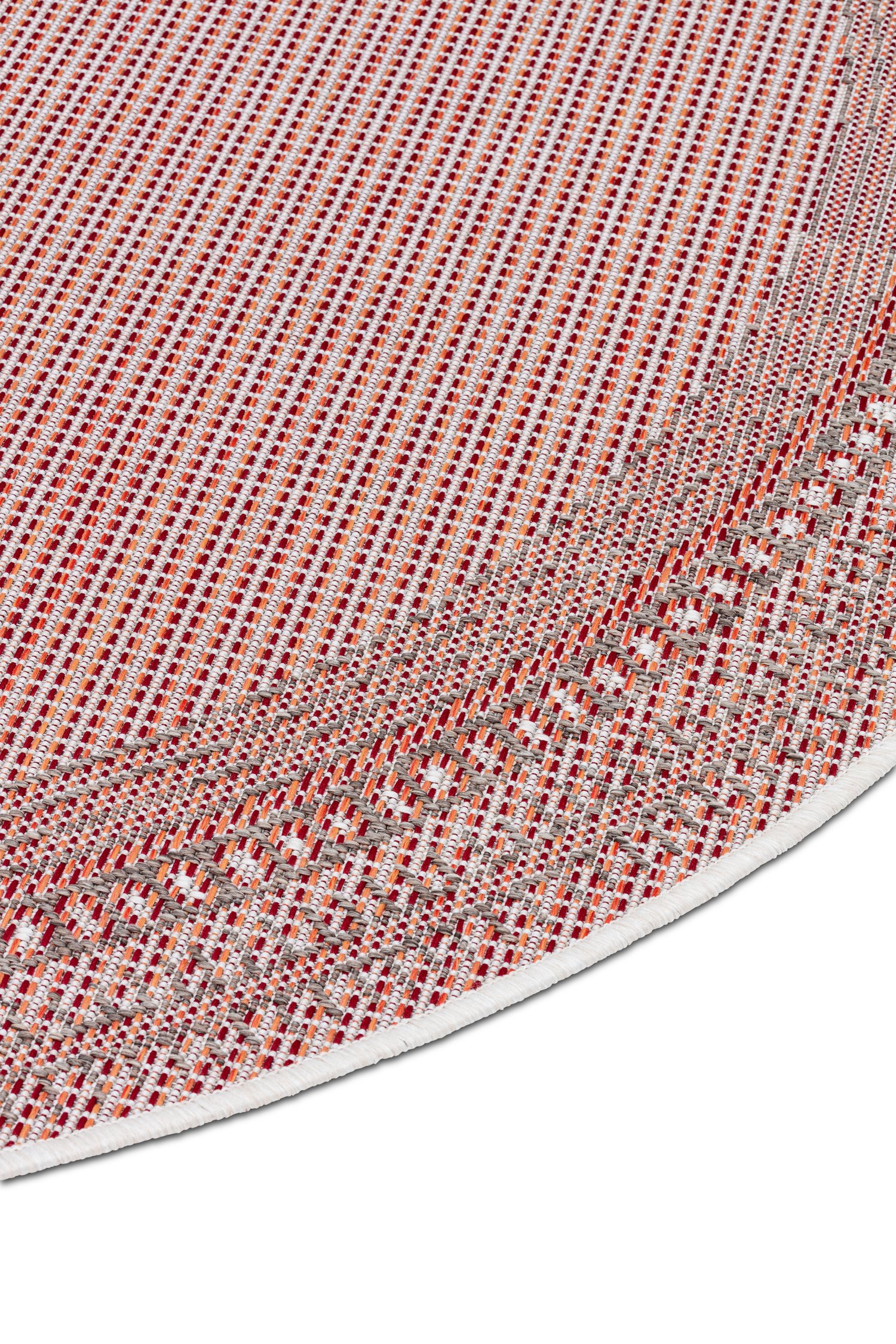 Okrągły dywan zewnętrzny - Harper Red Roolf-Living
