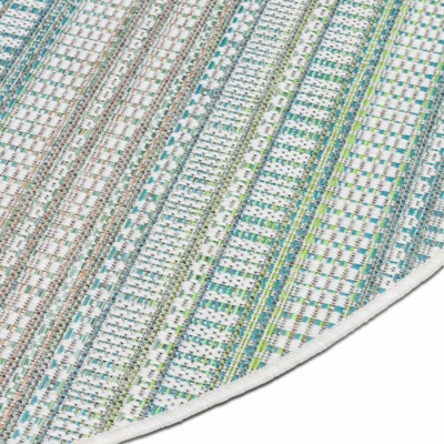 Okrągły dywan zewnętrzny Zulu w kolorze Lime