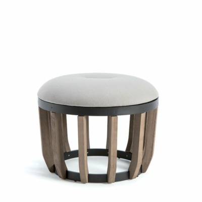 Pufa ogrodowa Swing Ethimo 60cm Nature Grey