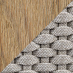 Pickled Teak + Light Grey