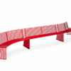 015 concave bench with backrest urbantime