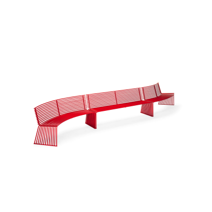 015 concave bench with backrest urbantime