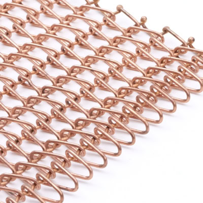 Golf Sierra – architektoniczna siatka z czerwonej miedzi - Twentinox