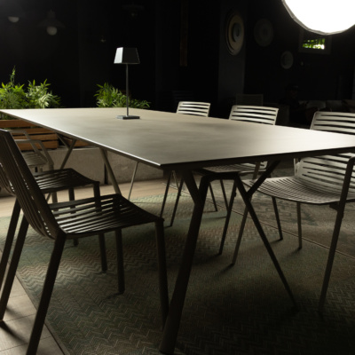 Zestaw ogrodowy Fast SPA – stół Radice Quadra 240 + 6 krzeseł Zebra/Rion